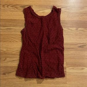 Red Lace Tanktop